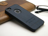 Classic wood Vintage Retro Style PU leather with hard case for iphone 4 4S