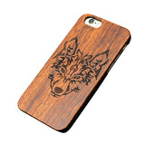 Natural Embossed Wood Phone Cases For Iphone 6 6s Plus