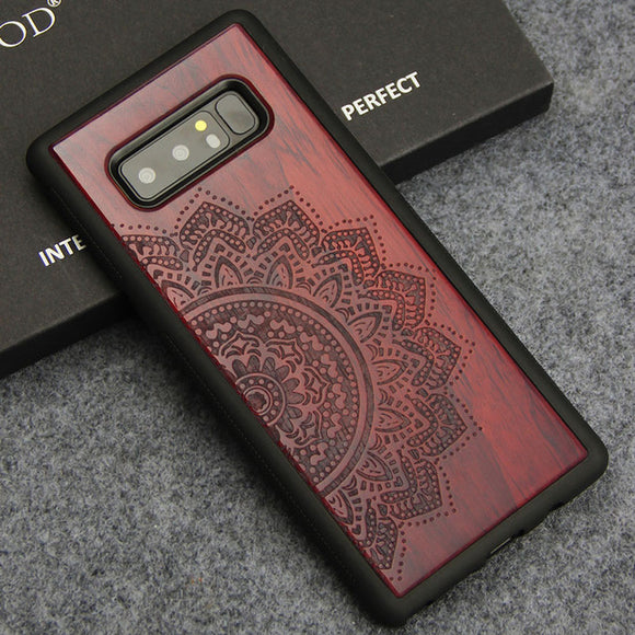 Samsung Note 8 Case Luxury Wood Carving Totem