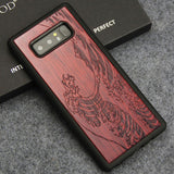 Samsung Note 8 Case Luxury Wood Carving Totem