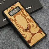 Samsung Note 8 Case Luxury Wood Carving Totem