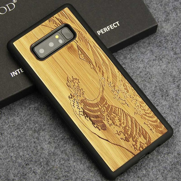 Samsung Note 8 Case Luxury Wood Carving Totem